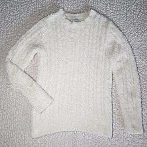 Jessica Simpson Fuzzy White Sweater Size S